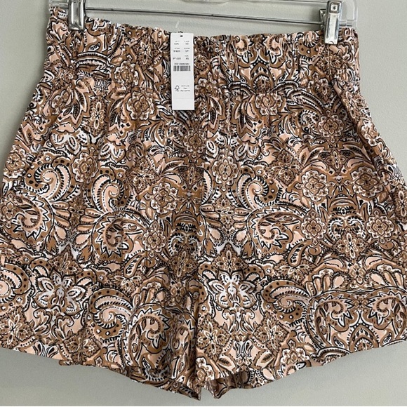 NWT J. CREW PULL ON COTTON POPLIN SHORTS IN ORNATE PAISLEY, XS - Picture 5 of 6